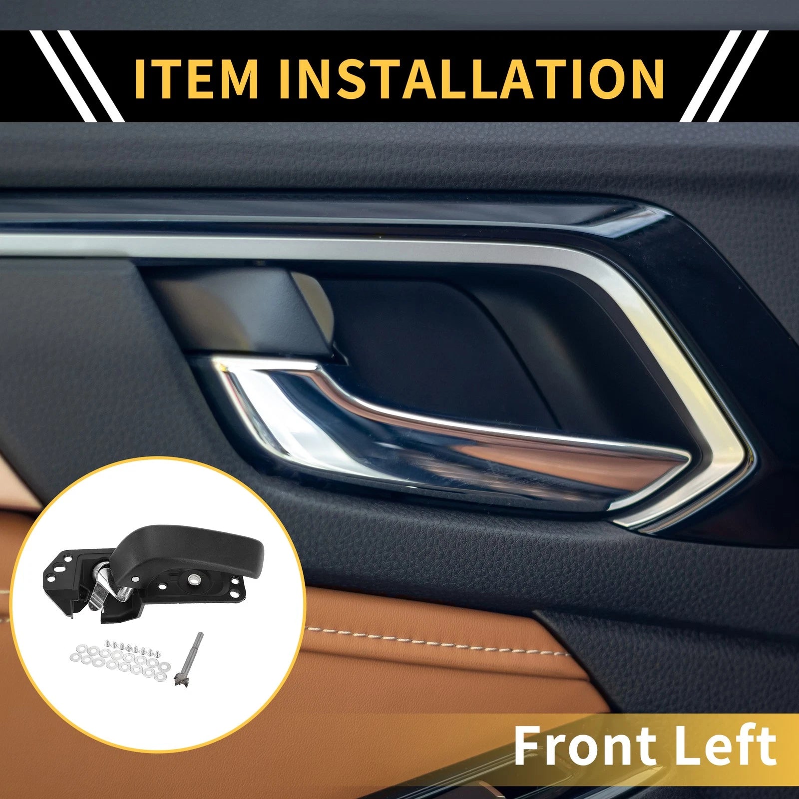Front Left Interior Door Handle for Chevrolet Silverado 2500 HD (2007–2014) No.20833606