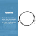 Hood Release Cable for Chevy Impala, Monte Carlo, Lacrosse (No. 10311086)