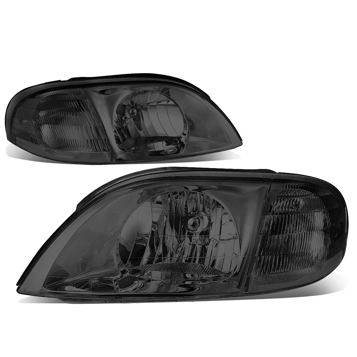 Set of 2 Headlights for Ford Windstar (1999–2003) Smoked Clear