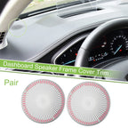 Pair Dashboard Speaker Frame Cover Trim for Ford Focus ST (2019–2020) Silver