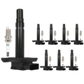 Set of 8 Ignition Coils & 8 Spark Plugs for Audi A4 TT Quattro Volkswagen Beetle (1.8L)