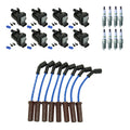 Set of 8 Ignition Coil Wires & Platinum Spark Plugs for Silverado 1500 Tahoe