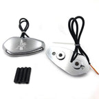 LED Chrome Mirror Block Off Base Plates for Yamaha R1 YZF-R1 (2000–2008)