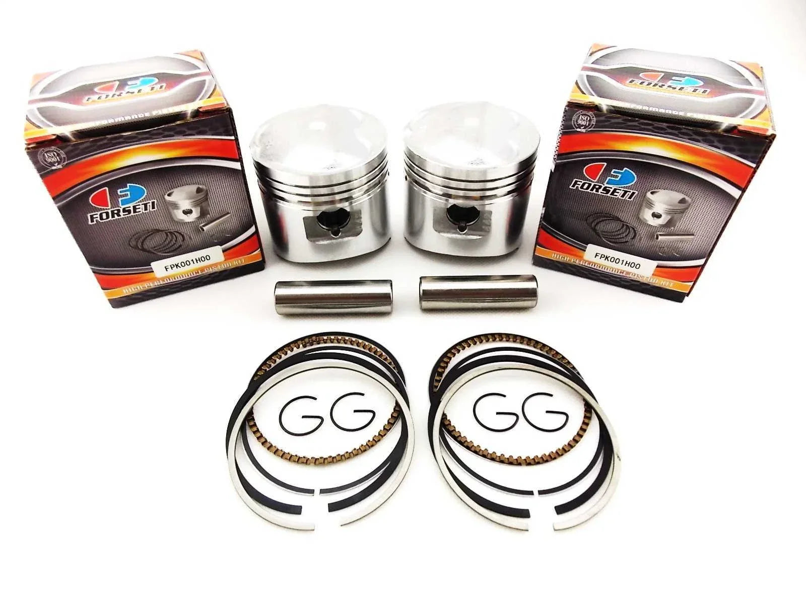 62mm Piston Set with Rings & Clips for Honda CB250T (1978-1979)