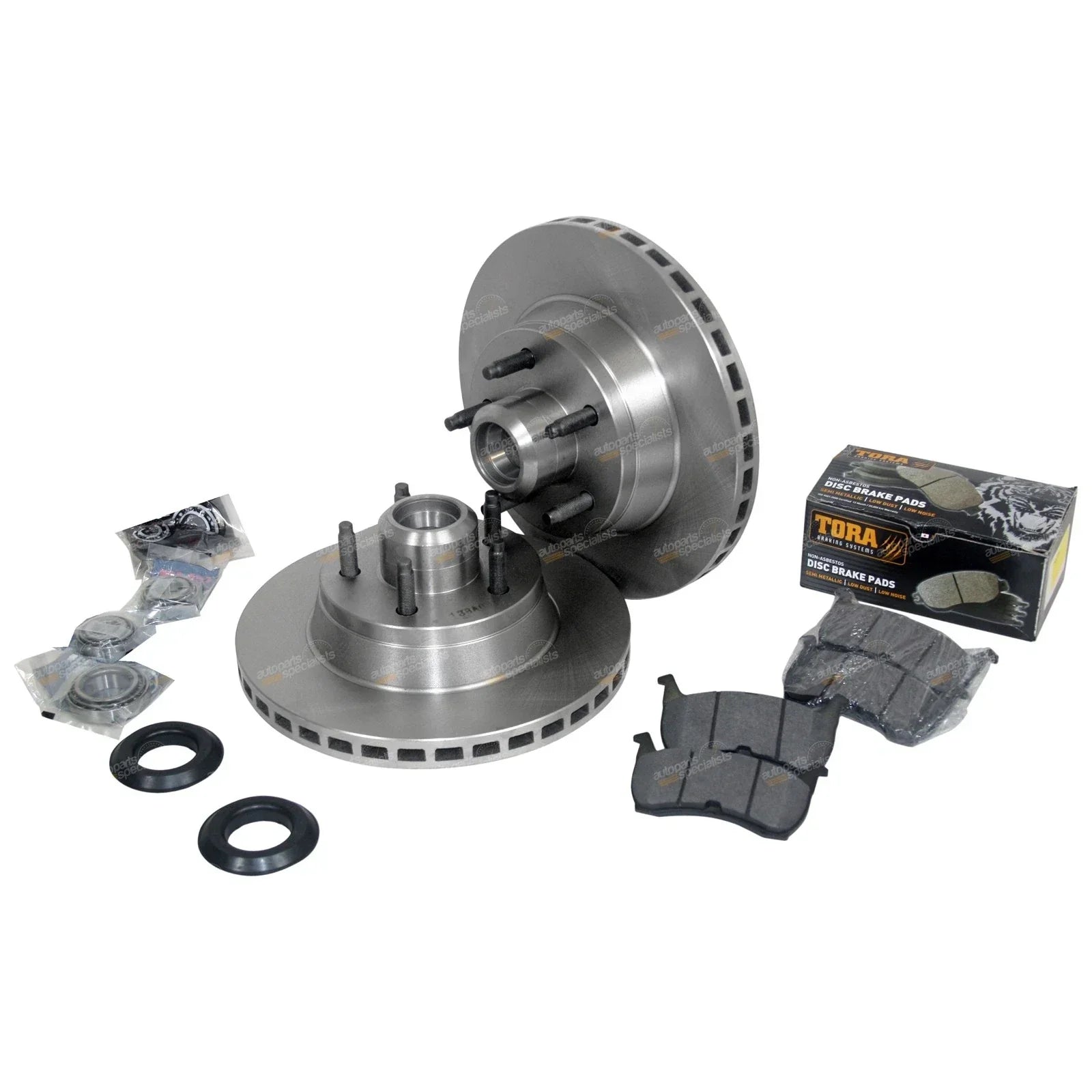Front Disc Rotors + Bearings for Falcon XH EF EL (1994-1999) XR6 XR8