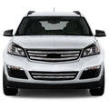 Premium FX 6pc Chrome Top + Bottom Grille Insert for 2013-2014 Chevy Traverse LS