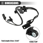 Set of 2 ABS Wheel Speed Sensors for Toyota Prius V (2012–2015) No. 89543-12080