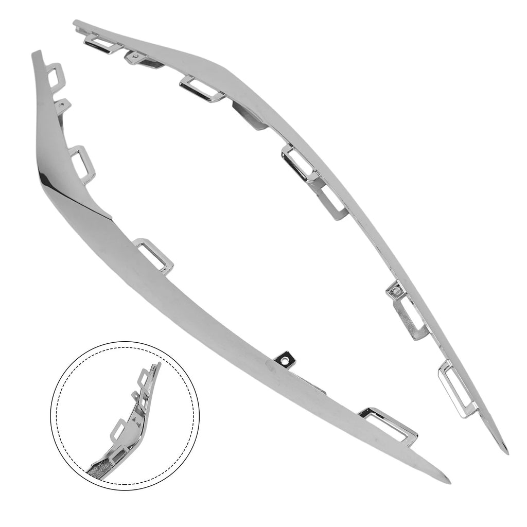 Silver Bumper Cover Molding Trim for Mercedes W117 CLA (2014–2019)