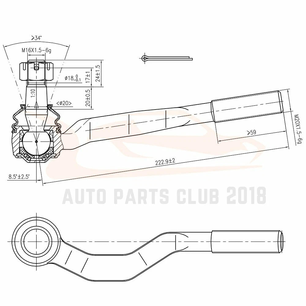 Set of 8 Front Ball Joints Tie Rods Suspension Kit for Toyota Tacoma (1995–2004)