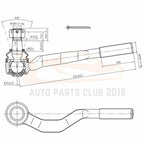 Set of 8 Front Ball Joints Tie Rods Suspension Kit for Toyota Tacoma (1995–2004)