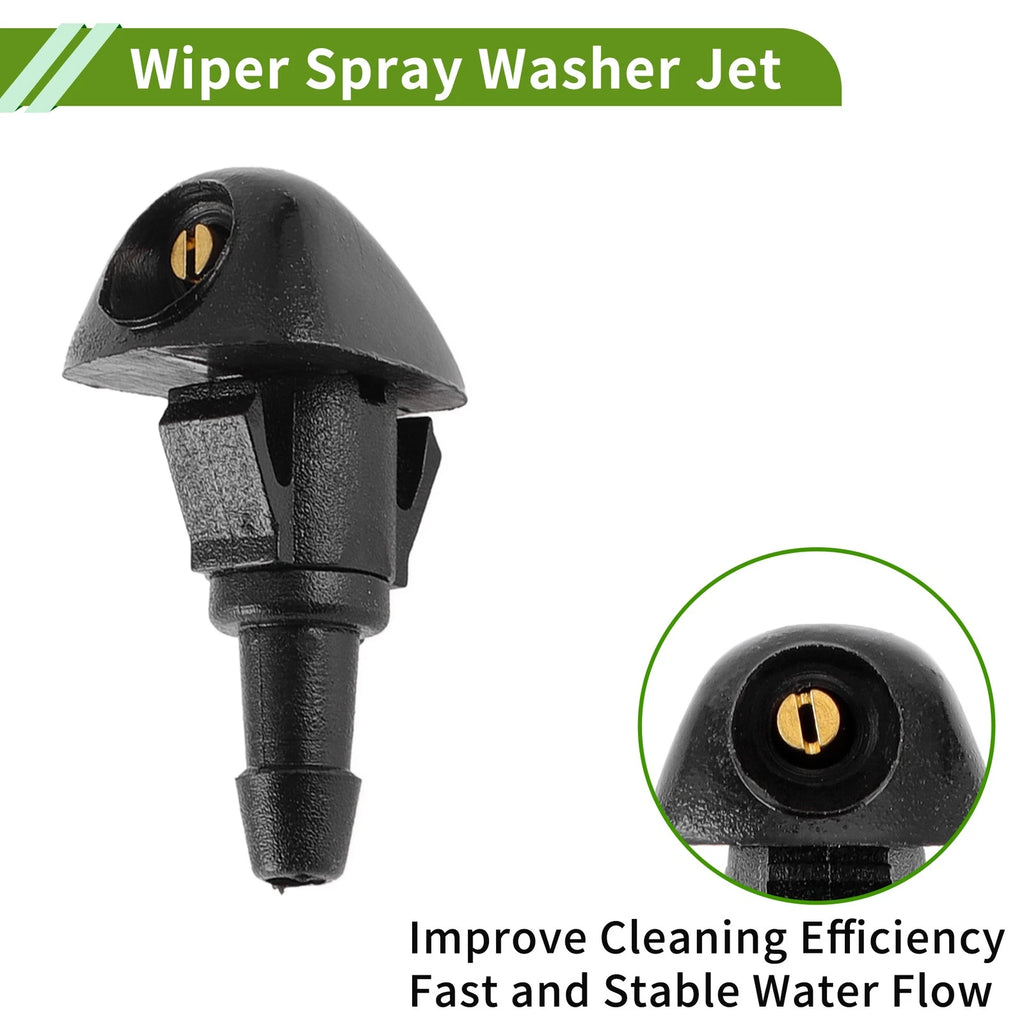 Windshield Washer Nozzle w/ Hose Connector for Honda 