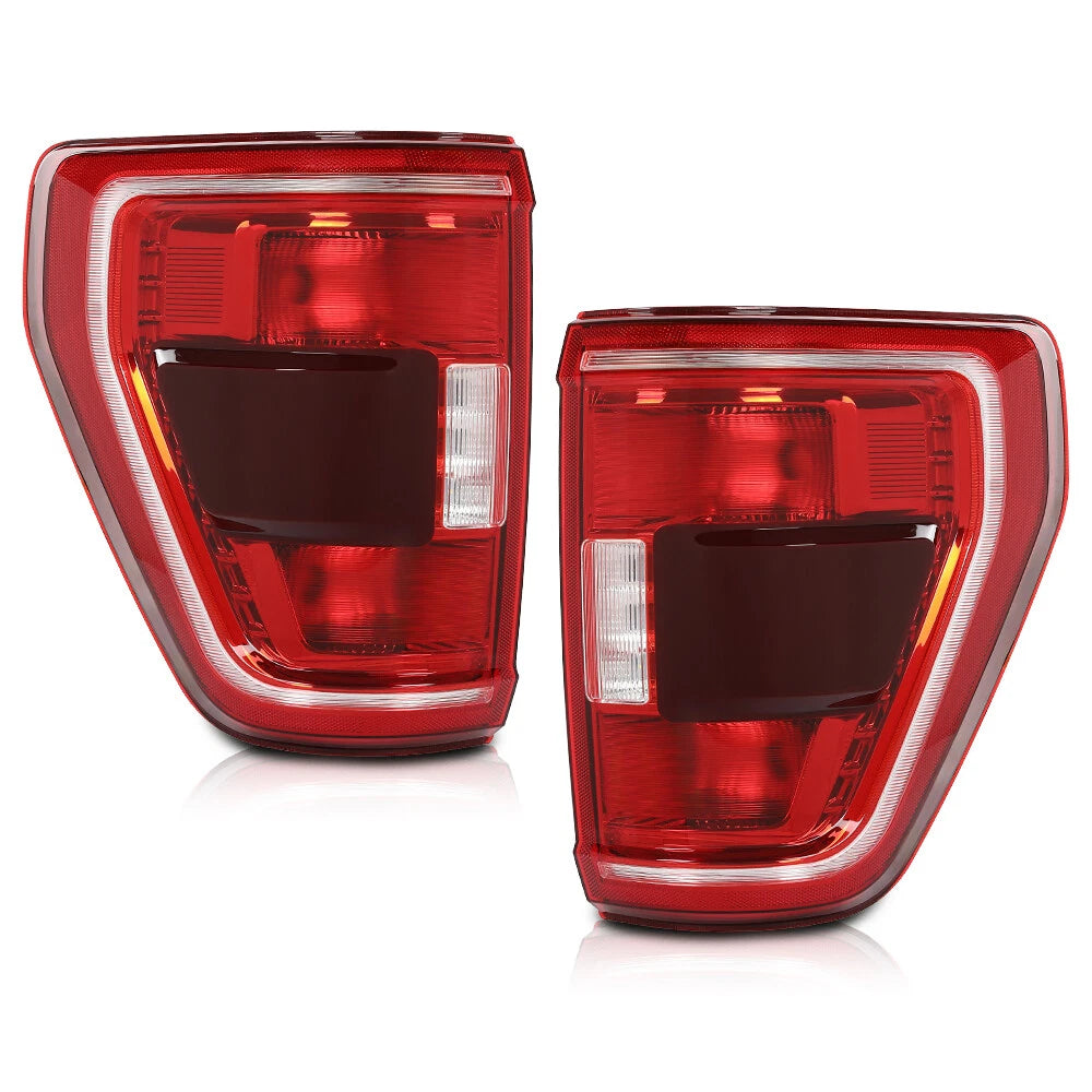 Set of 2 Tail Lights for Ford F-150 XLT (2021–2023) with Blind Spot