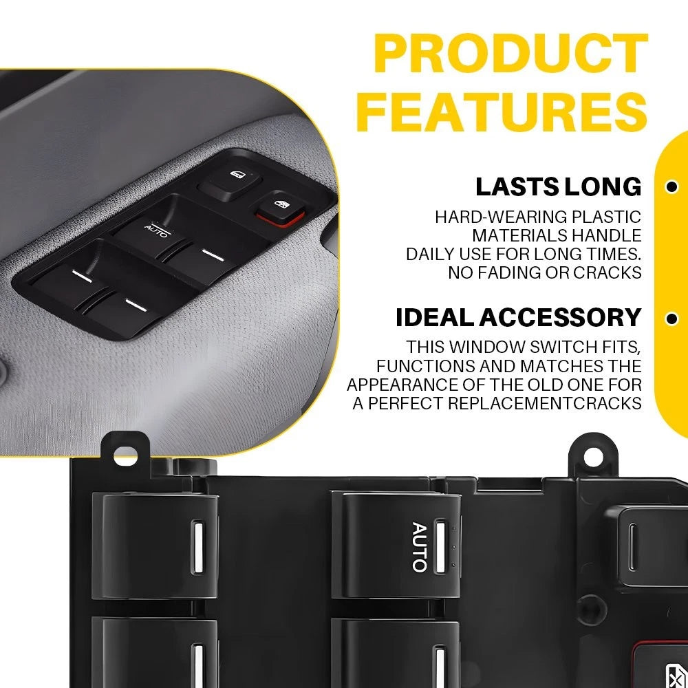 Front Driver Master Power Window Door Switch for Honda Fit (2009–2014)