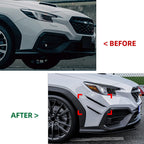 Set of 4 Front Bumper Side Fin Canard Splitters for Subaru WRX STI (2022–2023)