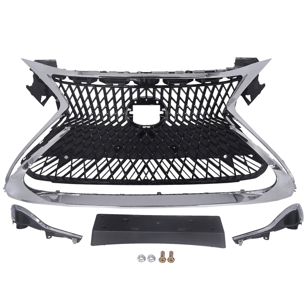 Front Upper Grille with Trim Molding for Lexus ES300H ES350 (2016-2018)
