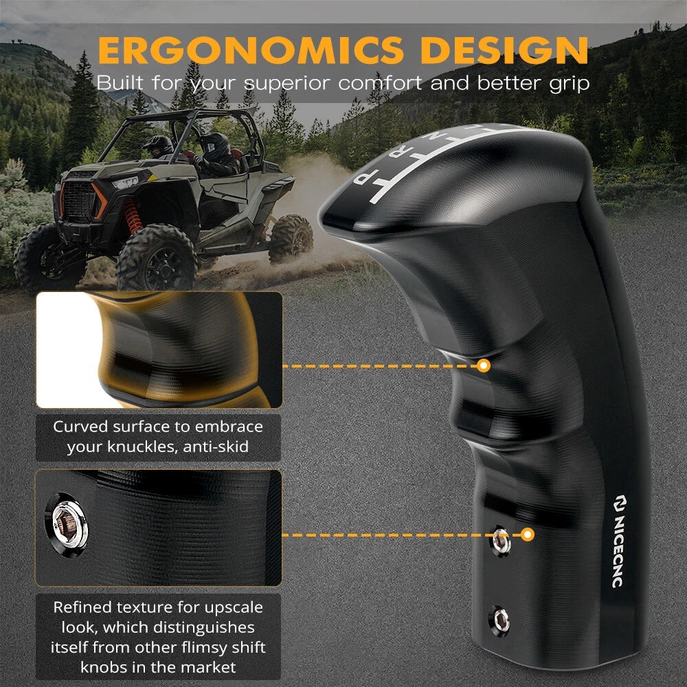 Grip Shifter Shift Lever Knob for Polaris RZR XP 1000 (2014–2021), 900 (2015–2020), 800 (2008–2014)