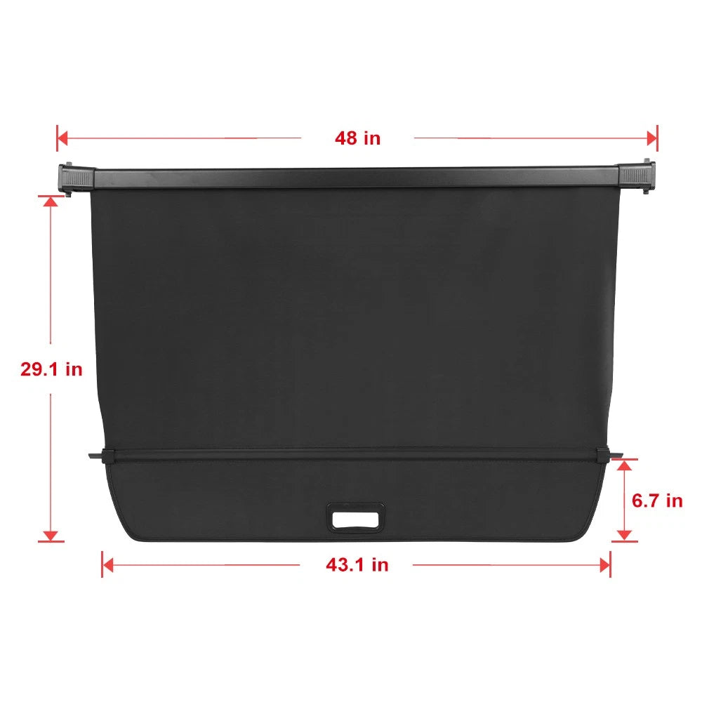 Cargo Cover for Volvo XC60 (2018–2024) Retractable Black