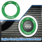 Engine Start Button Sticker for Dodge Charger Challenger Aluminum Alloy Green