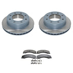 Set of 2 DuraGo Rear Rotors & Akebono ProACT Ceramic Pads for Savana 3500 (2010–2020)