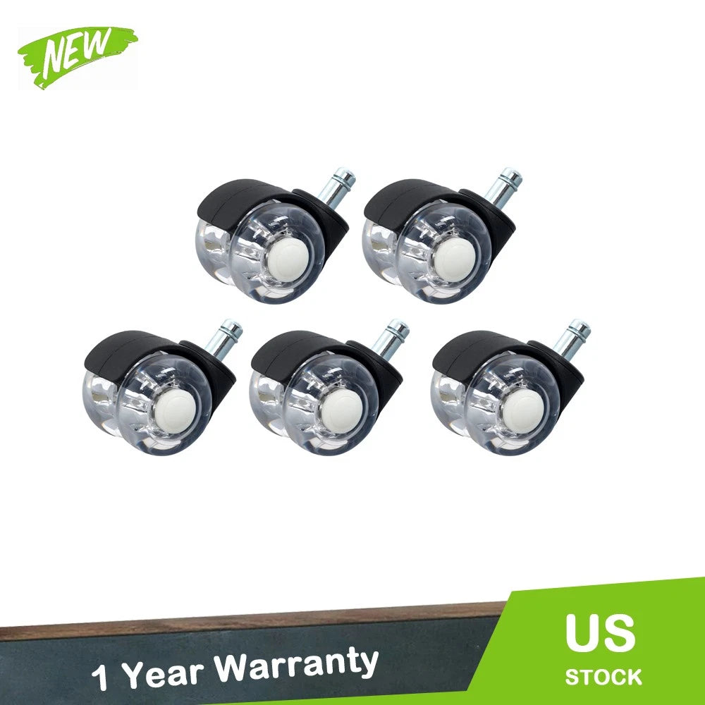 Set of 5 Heavy Duty 2" Swivel Wheels for Office Chair