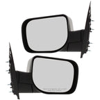 Manual Mirror Set for Nissan Titan (2004–2015) Textured Black