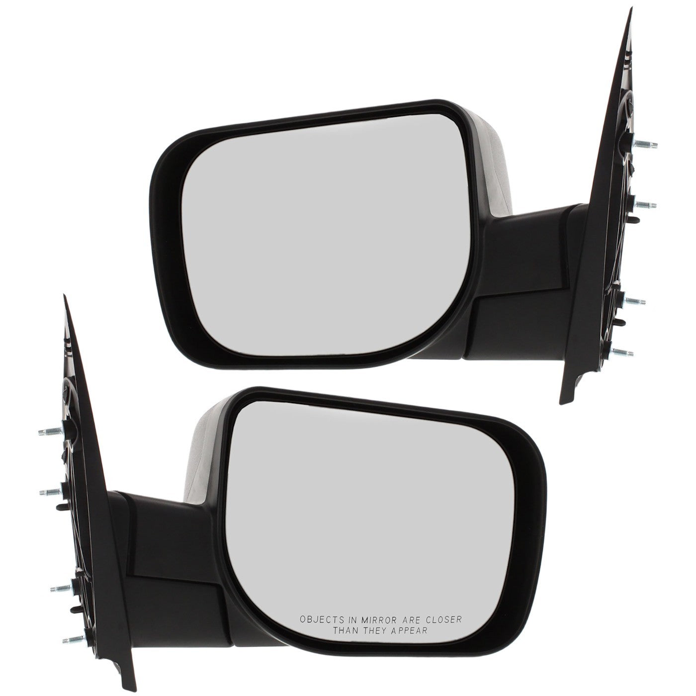 Manual Mirror Set for Nissan Titan (2004–2015) Textured Black