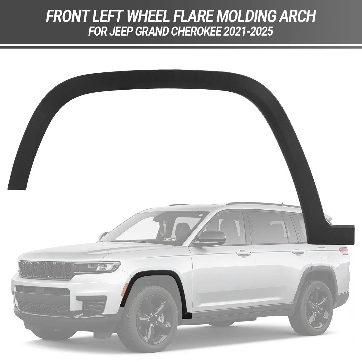 Front Fender Flare Wheel Molding for Jeep Grand Cherokee (2021–2025) Left