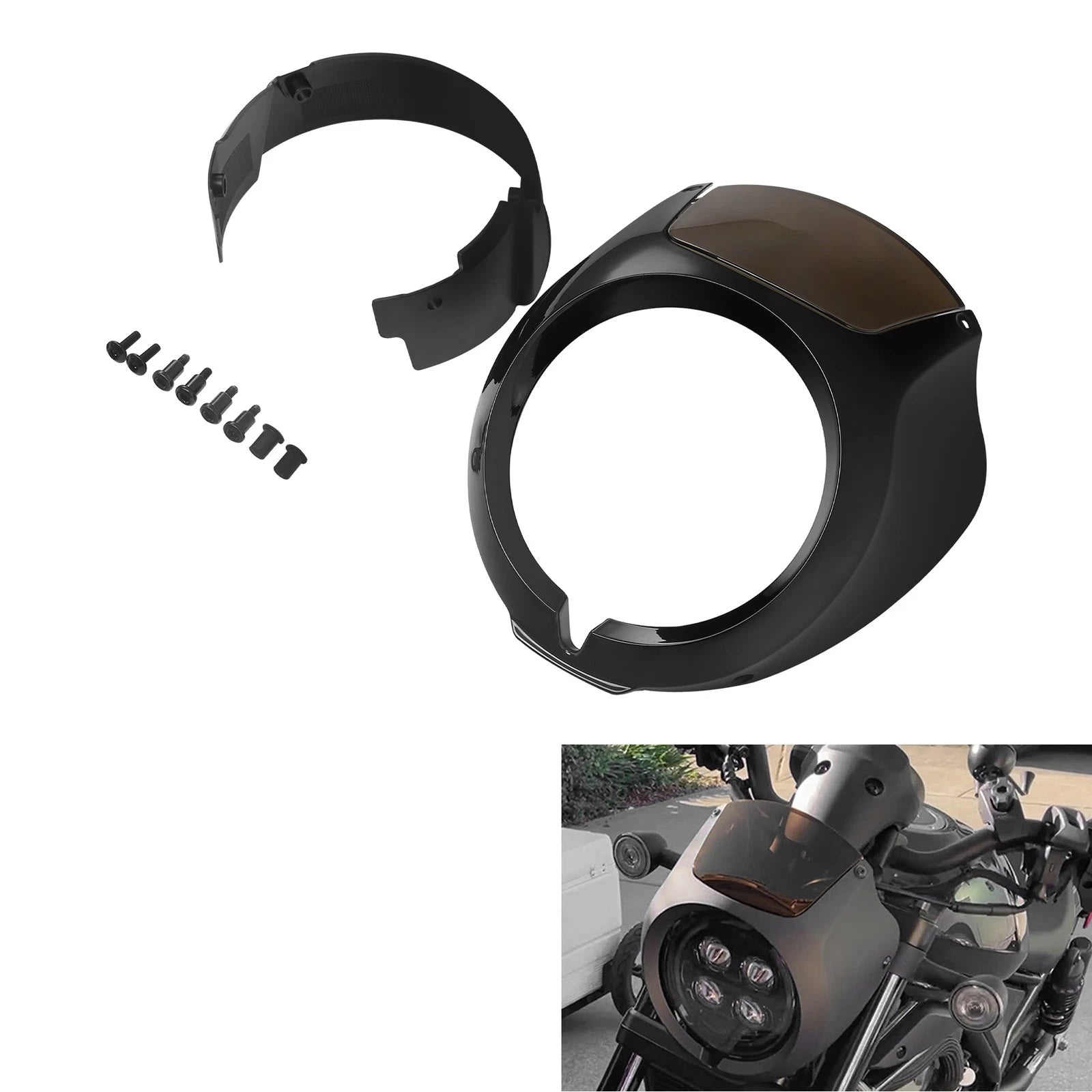 Headlight Fairing Windshield Screen for Honda Rebel CMX1100 (2021–2023)