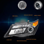 HID Projector Headlight Lamp Left Side for Acura MDX (2007–2009)