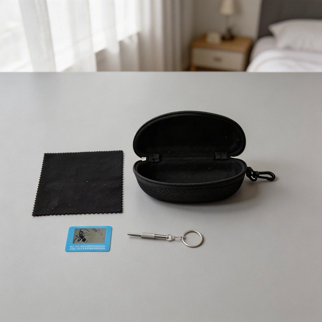 Sunglasses Case with Hard Shell for Compact Storage (Universal Fit)
