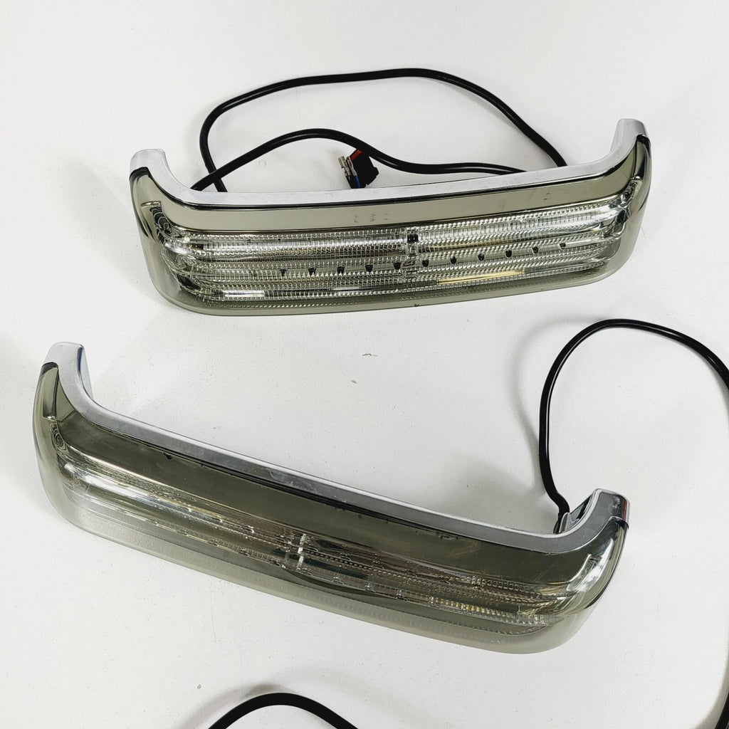 Custom Dynamics Chrome LED Smoke Lens Saddlebag Lights for Harley Touring (2014–2023)