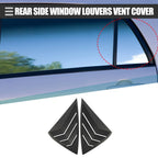 Set of 2 Rear Side Window Louvers Vent Cover for Nissan Sentra 