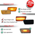 Smoked Amber LED Front Side Marker Lights for Ford Bronco Sport (2021–2024)