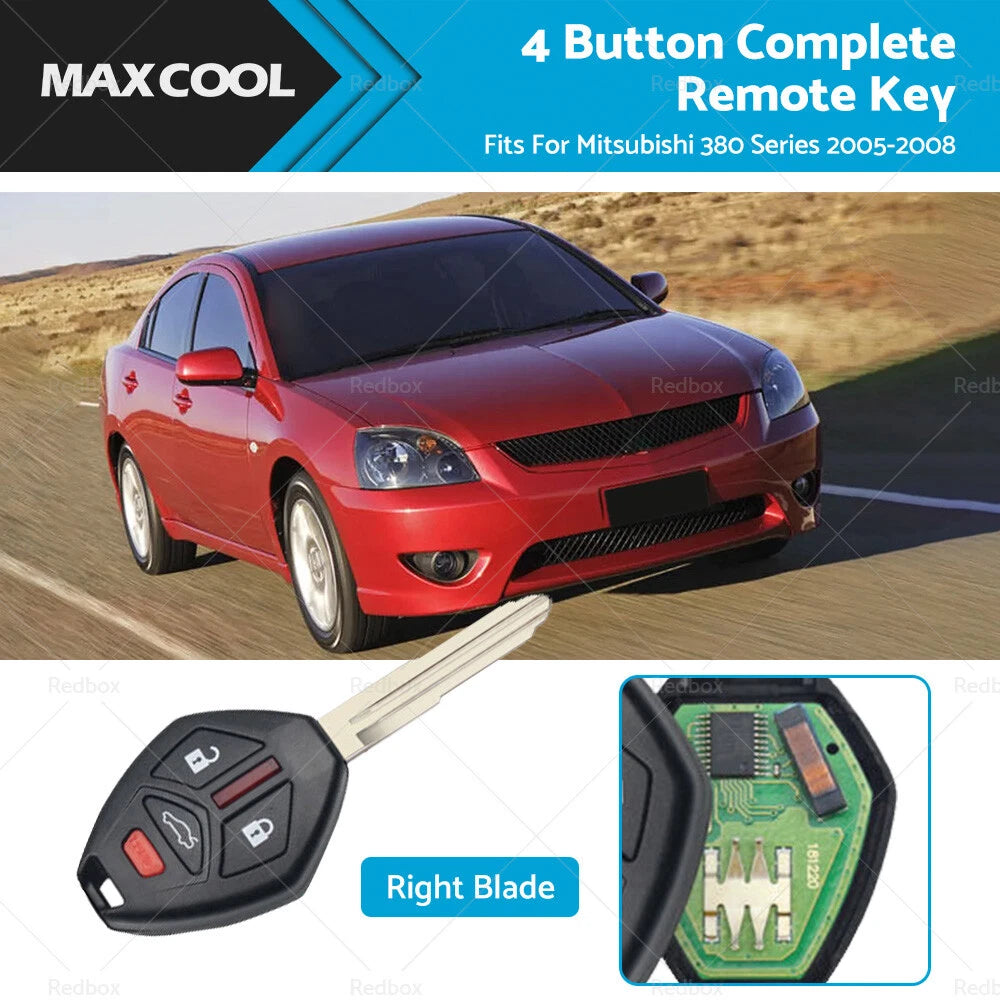 Set of 4 Button Remote Key Fob for Mitsubishi 380 (2005–2008) OUCG8D-620M-A