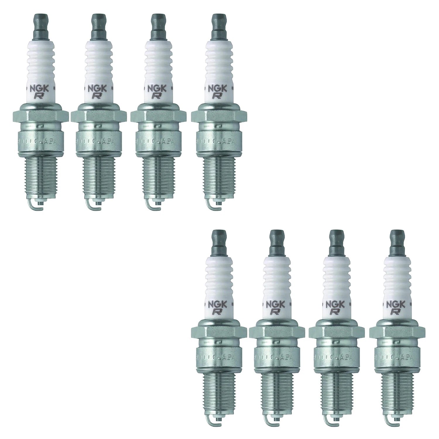 Set of 8 NGK V-Power Spark Plugs 2851 for Bel Air Coronet Impala Cuda V8 (1955–1974)