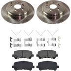 Rear Brake Disc Rotors and Pads Kit for Honda Pilot (2015)