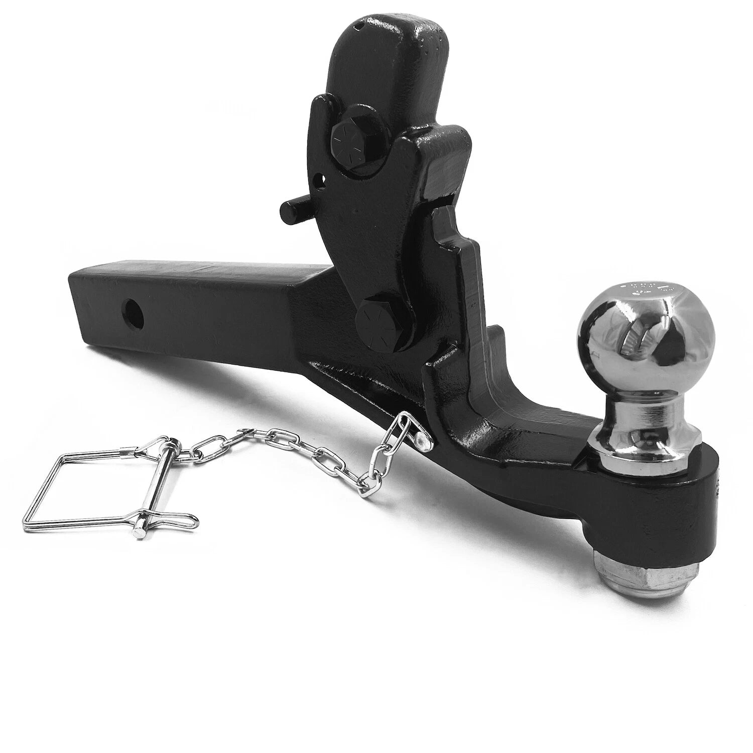 8T Receiver Mount Combination Pintle Hitch w/ 2" Ball for 2-Inch Receiver