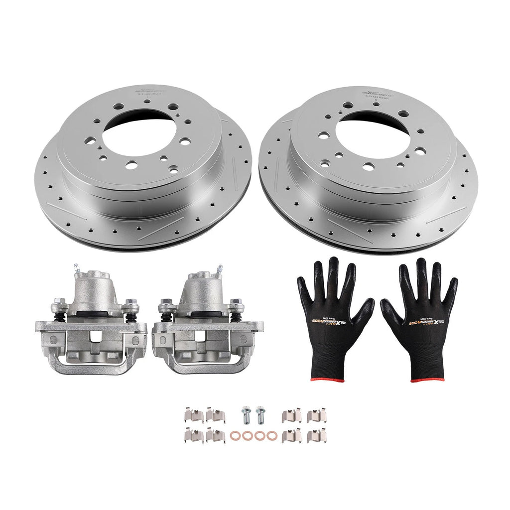 Rear Brake Caliper and Rotor Kit for Toyota Sequoia V8 (2008–2016)