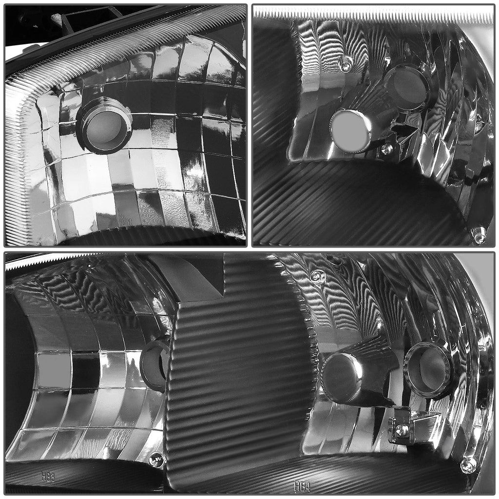 Black Housing Amber Corner Headlight Lamps for GMC Sierra 1500 Yukon (1999–2007)