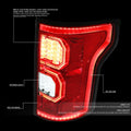 3D LED Tail Brake Light for Ford F150 (2015–2017)