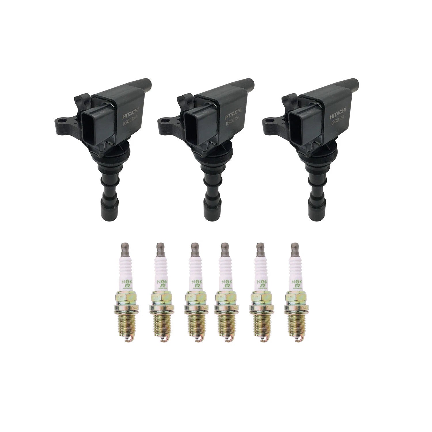 Set of 3 Ignition Coils & 6 NGK Spark Plugs for Sorento 3.5 V6 (2011–2015)