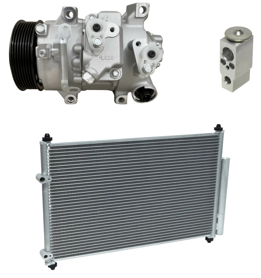 AC Compressor Kit with Condenser for Scion xB 2.4L (2008–2009)