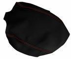 Console Lid Armrest Cover for Hummer H2 (2005–2007) Carbon Fiber Red Stitch