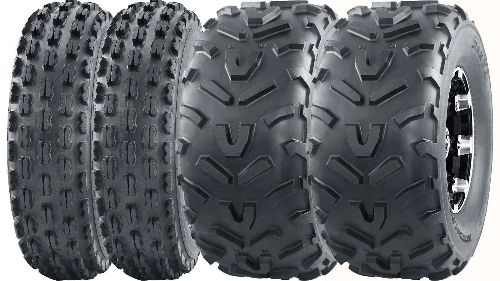 Set of 4 WANDA Sport ATV Tires 21x7-10 22x11-10 for ATV
