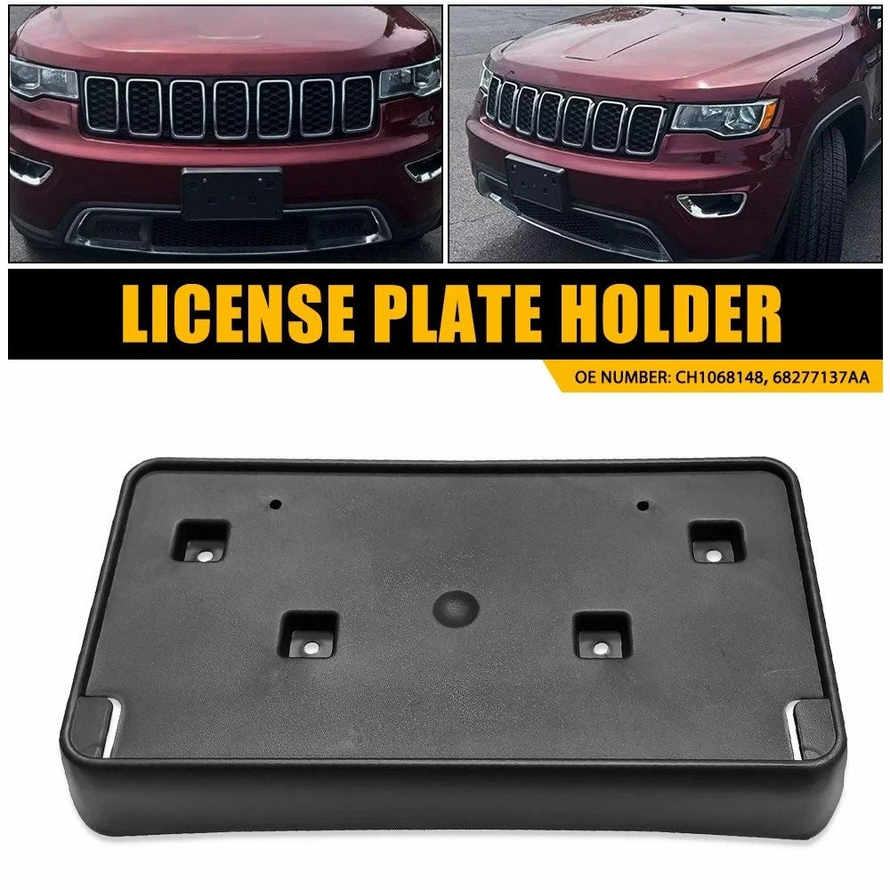 Front License Plate Frame Mount Bracket for Jeep Grand Cherokee (2017–2021)