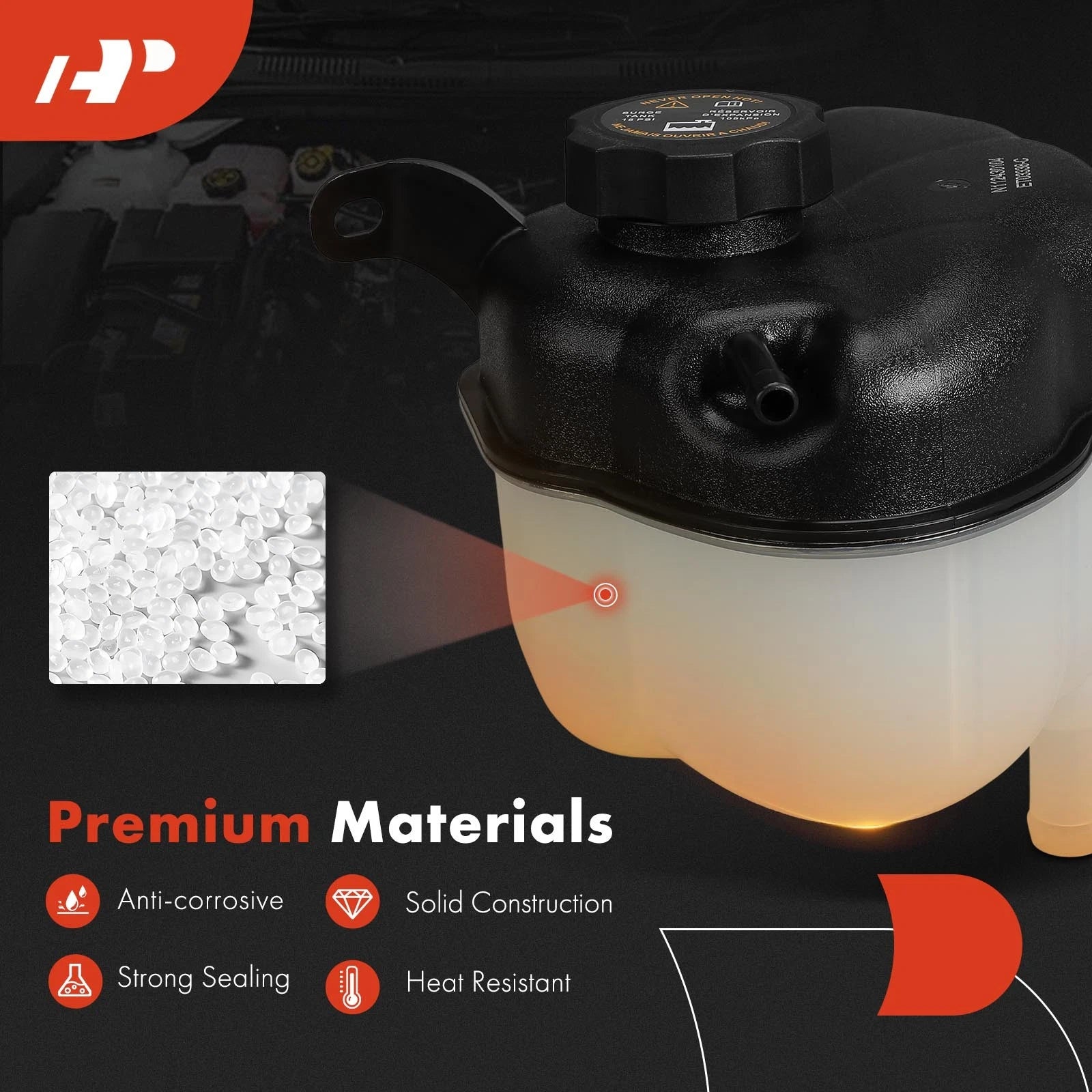 Front Engine Coolant Reservoir with Cap for Chevy Equinox (2010-2017)