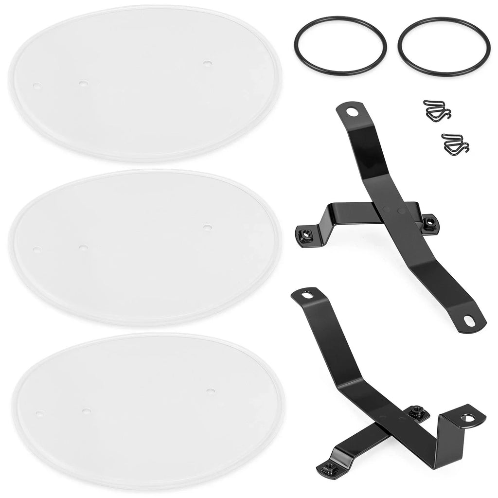 White Number Plate Kit for Honda Z50 Z50R (1979–1987)