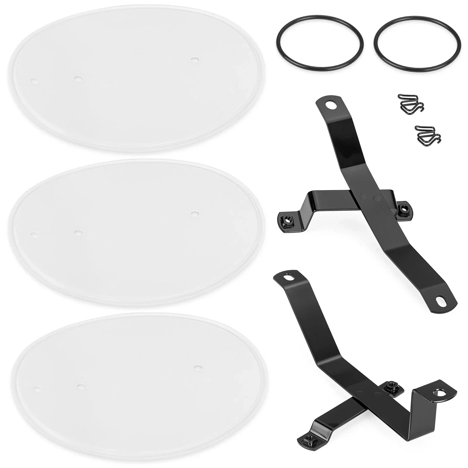 White Number Plate Kit for Honda Z50 Z50R (1979–1987)