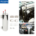 3" x 9" Polished Stainless Steel Radiator Coolant Overflow Tank