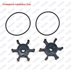2X Nitrile Flexible Impeller Kit for Jabsco Water Pump (09-824P, 6303-0003)